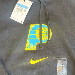 NBA Indiana Pacers Black Hoodie with Blue and Yellow Accents